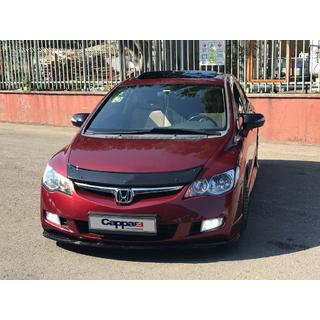 Priekšējā bufera lūpas uzlika (melna) Honda Civic Sedan VIII 2006–2011 foto 2