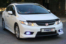 Honda Civic Sedan IX 2011–2016 Motora pārsega deflektors (EuroCap) foto 2