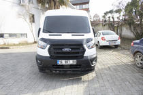 Ford Transit 2014– Priekšējā bampera lūpas spoilera uzlika (2019+, ABS) foto 5