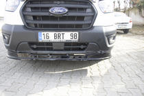 Ford Transit 2014– Priekšējā bampera lūpas spoilera uzlika (2019+, ABS) foto 4
