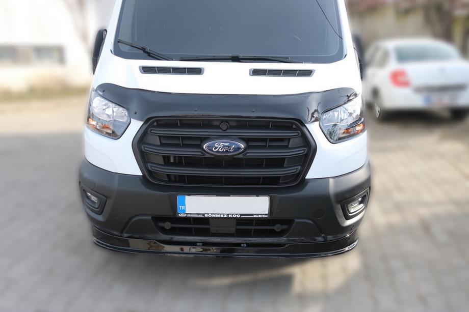 Ford Transit 2014– Priekšējā bampera lūpas spoilera uzlika (2019+, ABS) Image