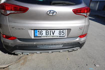 Hyundai Tucson TL 2016–2021 Aizmugurējā bufera difuzora uzlika EuroCap 2016-2018 (ABS) foto 13
