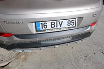 Hyundai Tucson TL 2016–2021 Aizmugurējā bufera difuzora uzlika EuroCap 2016-2018 (ABS) foto 15
