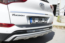 Hyundai Tucson TL 2016–2021 Aizmugurējā bufera difuzora uzlika EuroCap 2016-2018 (ABS) foto 7