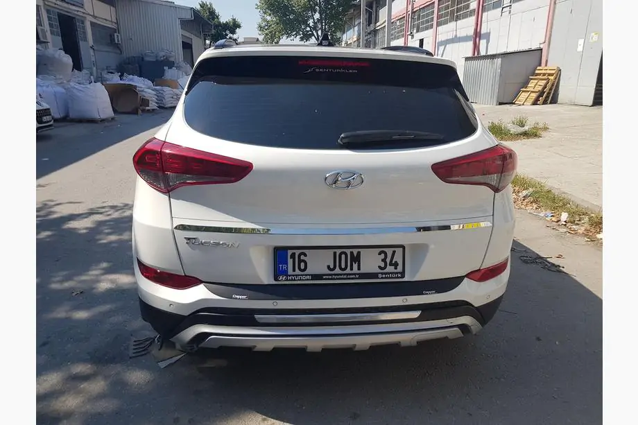Hyundai Tucson TL 2016–2021 Aizmugurējā bufera difuzora uzlika EuroCap 2016-2018 (ABS) Foto 22