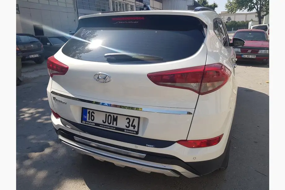 Hyundai Tucson TL 2016–2021 Aizmugurējā bufera difuzora uzlika EuroCap 2016-2018 (ABS) Foto 24