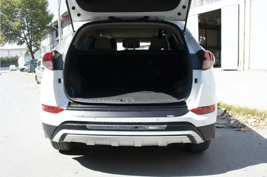 Hyundai Tucson TL 2016–2021 Aizmugurējā bufera difuzora uzlika EuroCap 2016-2018 (ABS) Foto 2
