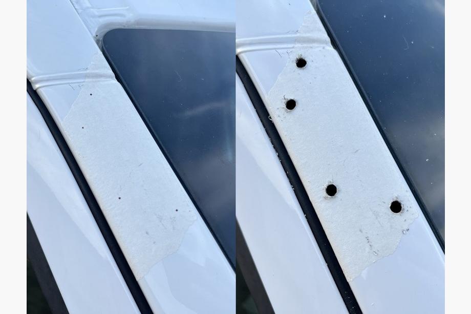 Mercedes Sprinter W907/W910 2018– Vējstikla vizieris (melns spīdīgs, 5 mm) Foto 7