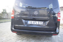 Mercedes Vito/V klase W447 2014– Aizmugurējā bampera uzlika EuroCap (ABS) foto 6