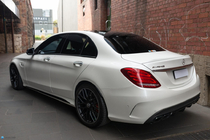 Mercedes C-class W205 2014–2021 Virsbūves komplekts ar pilnu aizmugurējo buferi (AMG C63-designs 2014-2018) foto 16