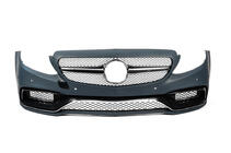 Mercedes C-class W205 2014–2021 Virsbūves komplekts ar pilnu aizmugurējo buferi (AMG C63-designs 2014-2018) foto 6