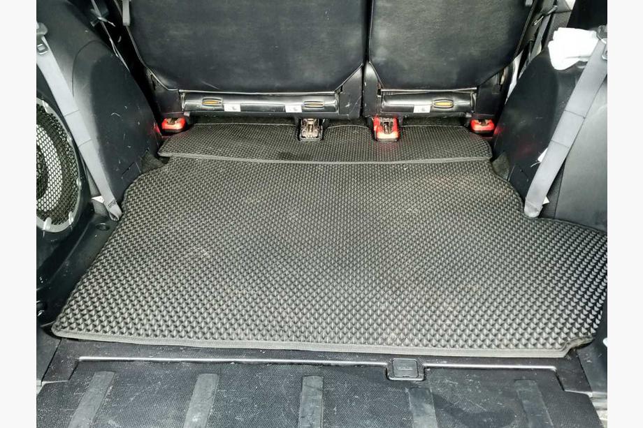 Mitsubishi Outlander 2006–2012 Bagāžnieka paklājiņš (EVA, melns) 7-vietīgs Ar zemfrekvences skaļruni Foto 8