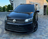 Volkswagen Caddy 2015–2020 Priekšējā bampera lūpas spoilers (ABS) foto 3