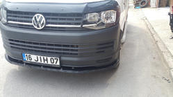 Volkswagen T6 2015–2024 Priekšējā bampera lūpas uzlika 2015-2018 Standart (ABS) foto 2