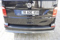Volkswagen T6 2015–2024 Aizmugurējās lūpas uzlika karbon izskatā (ABS) foto 9