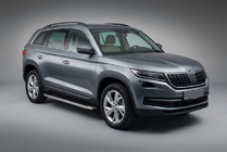 Skoda Kodiaq 2016–2023 Sānu pakāpieni BlackLine (2 gab., alumīnijs) foto 1