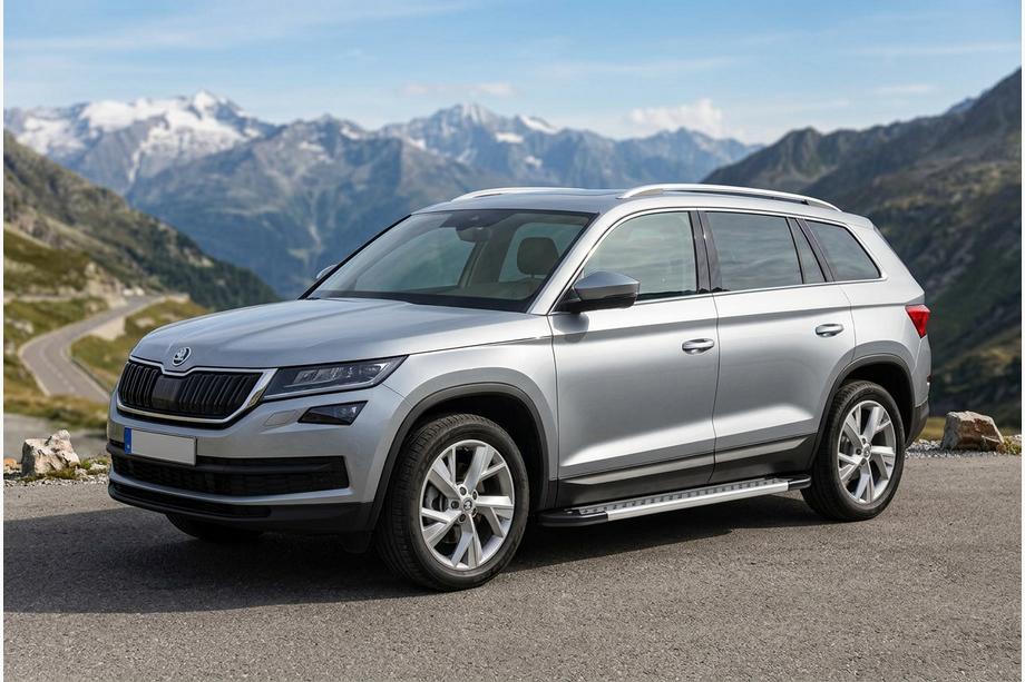 Skoda Kodiaq 2016–2023 Sānu pakāpieni New Vision Grey (2 gab., alumīnijs) Foto 1