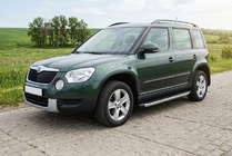 Skoda Yeti 2009–2017 Sānu pakāpieni BlackLine (2 gab., alumīnijs) foto 1