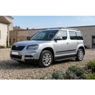 Sānu sliekšņi Tayga Black (2 gab., alumīnijs) Skoda Yeti 2009–2017 foto 1