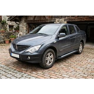 Sānu sliekšņi New Vision Black (2 gab., alumīnijs) SsangYong Action 2005–2018 foto 1