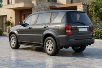 SsangYong Rexton I 2001–2017 Sānu kāpšļi Tayga Black (2 gab., alumīnijs) foto 1