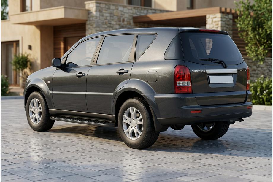 SsangYong Rexton I 2001–2017 Sānu kāpšļi Tayga Black (2 gab., alumīnijs) Image