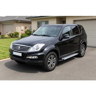 Sānu pakāpieni Vision New Grey (2 gab., alumīnijs) SsangYong Rexton I 2001–2017 foto 1