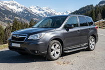 Subaru Forester 2013–2018 Sānu pakāpieni BlackLine (2 gab., alumīnijs) foto 1