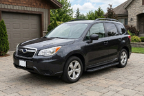 Subaru Forester 2013–2018 Sānu sliekšņi Tayga Black (2 gab., alumīnijs) foto 1