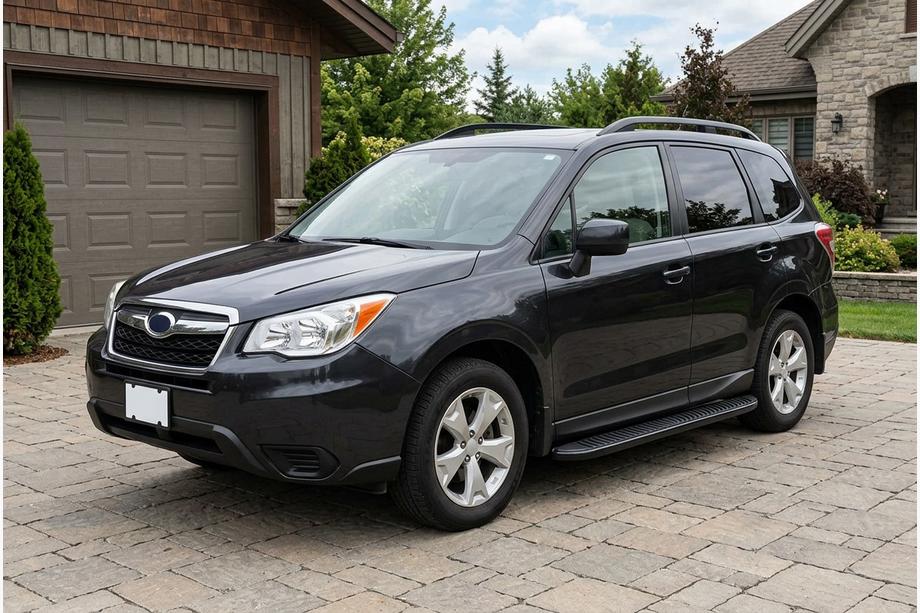 Subaru Forester 2013–2018 Sānu sliekšņi Tayga Black (2 gab., alumīnijs) Image