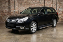 Subaru Outback 2009–2014 Sānu pakāpieni BlackLine (2 gab., alumīnijs) foto 1