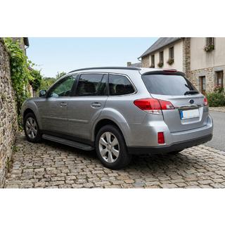 Sānu sliekšņi Tayga Black (2 gab., alumīnijs) foto 1
