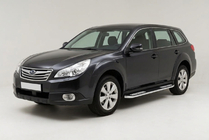 Subaru Outback 2009–2014 Sānu pakāpieni Tayga V2 (2 gab., alumīnijs) foto 1