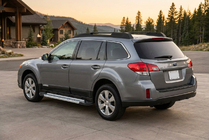 Subaru Outback 2009–2014 Sānu pakāpieni New Vision Grey (2 gab., alumīnijs) foto 1