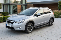 Subaru XV 2011–2017 Sānu sliekšņi Tayga Black (2 gab., alumīnijs) foto 1