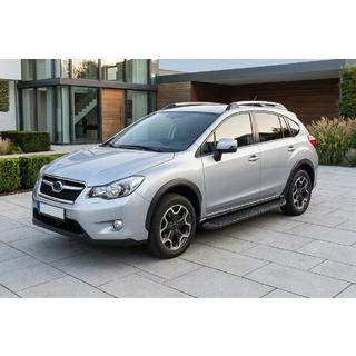 Sānu sliekšņi Tayga Black (2 gab., alumīnijs) foto 1
