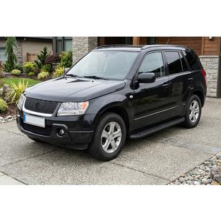 Sānu sliekšņi Tayga Black (2 gab., alumīnijs) Suzuki Grand Vitara 2005–2017 foto 1