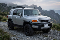 Toyota FJ Cruiser 2006–2022 Sānu sliekšņi Tayga Black (2 gab., alumīnijs) foto 1