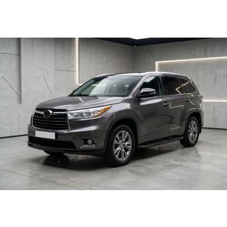 Sānu sliekšņi Tayga Black (2 gab., alumīnijs) Toyota Highlander 2013–2019 foto 1
