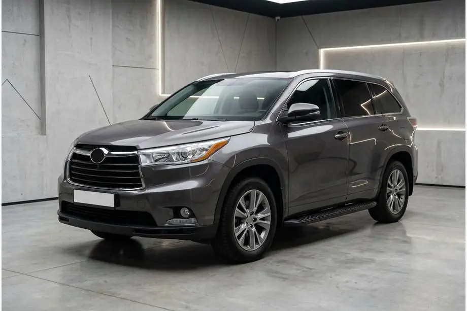 Toyota Highlander 2013–2019 Sānu sliekšņi Tayga Black (2 gab., alumīnijs) Image