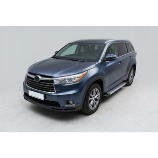 Sānu pakāpieni New Vision Grey (2 gab., alumīnijs) Toyota Highlander 2013–2019 foto 1