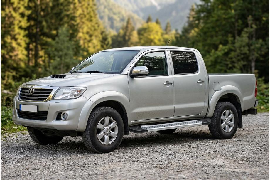 Toyota Hilux 2006–2015 Sānu pakāpieni New Vision Grey (2 gab., alumīnijs) Foto 1