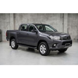 Sānu sliekšņi Tayga Black (2 gab., alumīnijs) Toyota Hilux 2015– foto 1