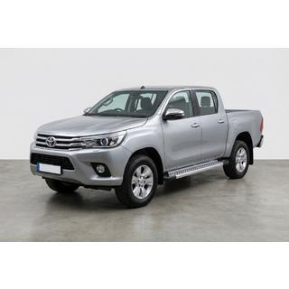Sānu pakāpieni New Vision Grey (2 gab., alumīnijs) Toyota Hilux 2015– foto 1