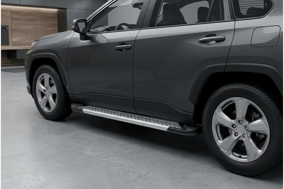 Toyota Rav 4 2019–2025 Sānu pakāpieni New Vision Grey (2 gab., alumīnijs) Image