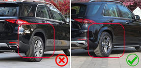 Mercedes GLE W167 2018– Dubļu sargi Premium (krāsoti arku paplašinātāji, modelis bez sānu pakāpieniem, 4 gab.) foto 4