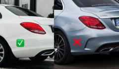 Mercedes C-class W205 2014–2021 Dubļusargi Premium (4 gab.) foto 3