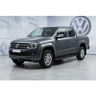 Sānu sliekšņi Tayga Black (2 gab., alumīnijs) Volkswagen Amarok 2010–2022 foto 1