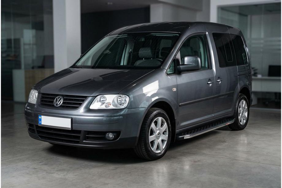Volkswagen Caddy 2004–2010 Sānu pakāpieni BlackLine (2 gab., alumīnijs) Standarta bāze Foto 1