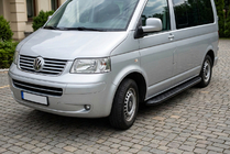 Volkswagen T5 Transporter 2003–2010 Sānu sliekšņi Tayga Black (2 gab., alumīnijs) foto 1